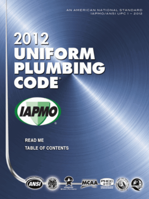IAPMO UPC 2012 IAPMO UPC 1-2012