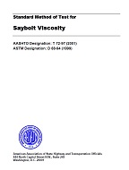 AASHTO T 72-97 (2001)