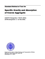 AASHTO T 85-91 (2004) AASHTO T 85-91 (2004)