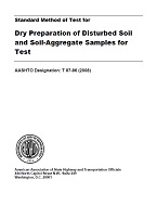 AASHTO T 87-86 (2008) AASHTO T 87-86 (2008)