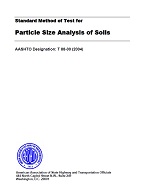 AASHTO T 88-00 (2004) AASHTO T 88-00 (2004)