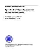 AASHTO T 85-08 AASHTO T 85-08