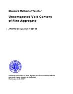 AASHTO T 304-08 AASHTO T 304-08