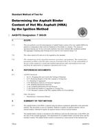 AASHTO T 308-09 AASHTO T 308-09