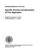 AASHTO T 84-10 AASHTO T 84-10
