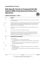 AASHTO T 166-11 AASHTO T 166-11