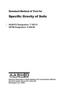 AASHTO T 100-14 AASHTO T 100-14