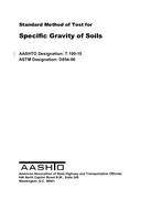 AASHTO T 100-15 (2019) AASHTO T 100-15 (2019)