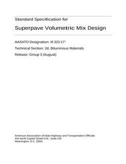 AASHTO M 323-17 (2021)