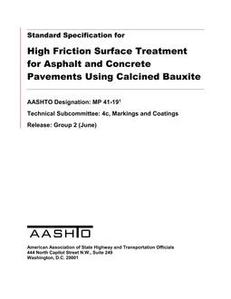 AASHTO MP 41-19 (2021)