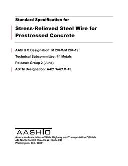 AASHTO M 204M/M 204-19 AASHTO M 204M/M 204-19