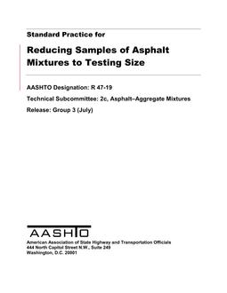 AASHTO R 47-19