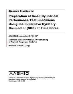 AASHTO PP 99-19 (2021)