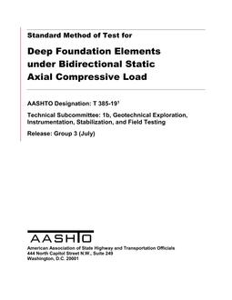 AASHTO T 385-19 AASHTO T 385-19