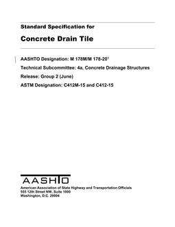AASHTO M 178M/M 178-20