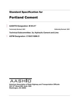 AASHTO M 85-21