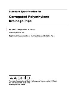 AASHTO M 252-21