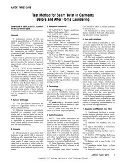 AATCC 207-2019 AATCC 207-2019