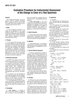 AATCC EP07-2021 AATCC EP07-2021