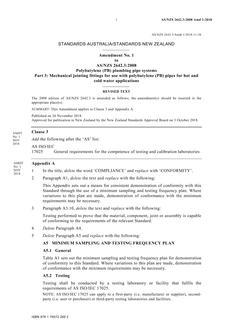 AS/NZS 2642.3:2008 Amd 1:2018 AS/NZS 2642.3:2008 Amd 1:2018