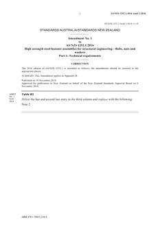 AS/NZS 1252.1:2016 Amd 1:2018
