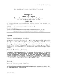 AS/NZS 3350.2.80:1998 AMDT 4 AS/NZS 3350.2.80:1998 AMDT 4