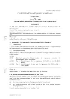 AS/NZS 3111:2009 Amd 1