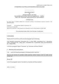 AS/NZS 60335.2.30:2004 AMDT 5