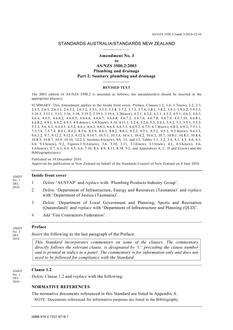 AS/NZS 3500.2:2003 AMDT 3
