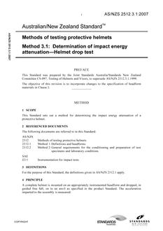 AS/NZS 2512.3.1:2007 AS/NZS 2512.3.1:2007