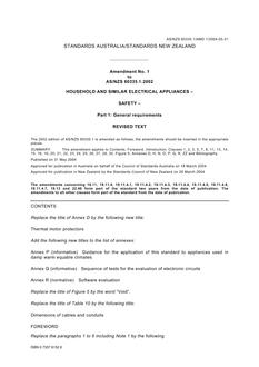 AS/NZS 60335.1:2002 AMDT 1