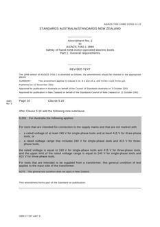 AS/NZS 7450.1:1999 AMDT 2 AS/NZS 7450.1:1999 AMDT 2