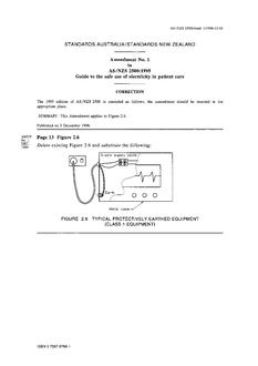 AS/NZS 2500:1995 AMDT 1 AS/NZS 2500:1995 AMDT 1
