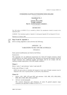 AS/NZS 3711.4:1993 AMDT 1 AS/NZS 3711.4:1993 AMDT 1