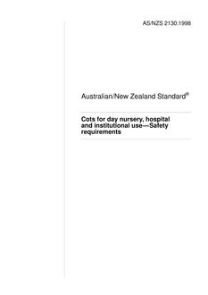 AS/NZS 2130:1998 AS/NZS 2130:1998