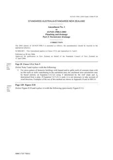 AS/NZS 3500.3:2003 AMDT 1 AS/NZS 3500.3:2003 AMDT 1
