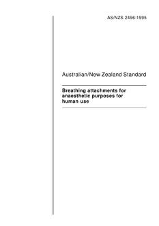 AS/NZS 2496:1995 AS/NZS 2496:1995