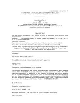 AS/NZS 60335.2.27:2004 AMDT 1