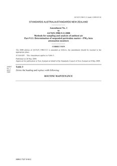 AS/NZS 3580.9.11:2008 AMDT 1 AS/NZS 3580.9.11:2008 AMDT 1