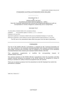 AS/NZS 60335.2.89:2010 Amd 2:2016