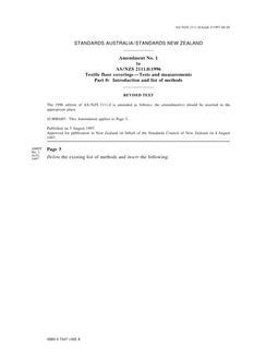 AS/NZS 2111.0:1996 AMDT 1 AS/NZS 2111.0:1996 AMDT 1