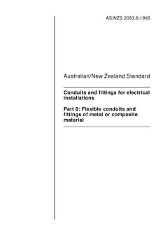 AS/NZS 2053.8:1995 AS/NZS 2053.8:1995