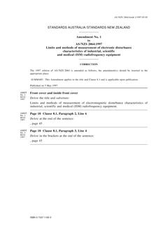 AS/NZS 2064:1997 AMDT 1 AS/NZS 2064:1997 AMDT 1