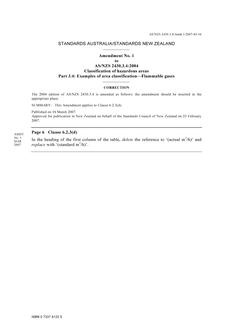 AS/NZS 2430.3.4:2004 AMDT 1 AS/NZS 2430.3.4:2004 AMDT 1