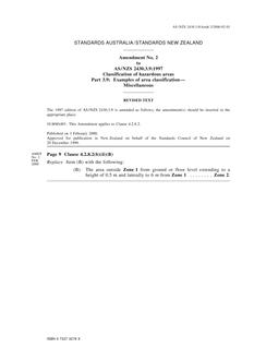 AS/NZS 2430.3.9:1997 AMDT 2 AS/NZS 2430.3.9:1997 AMDT 2