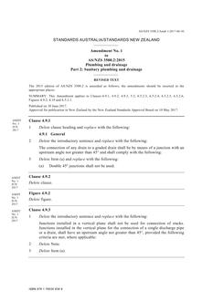 AS/NZS 3500.2 Amd 1:2017