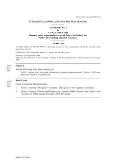 AS/NZS 4456.9:2003 AMDT 2 AS/NZS 4456.9:2003 AMDT 2