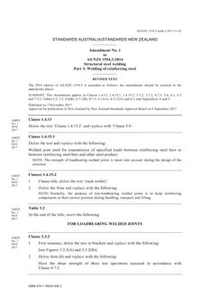 AS/NZS 1554.3:2014 Amd 1:2017 AS/NZS 1554.3:2014 Amd 1:2017