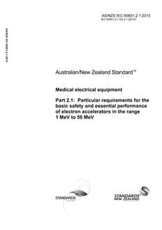 AS/NZS IEC 60601.2.1:2015 AS/NZS IEC 60601.2.1:2015