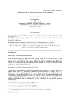 AS/NZS 60335.2.23:2004 AMDT 1